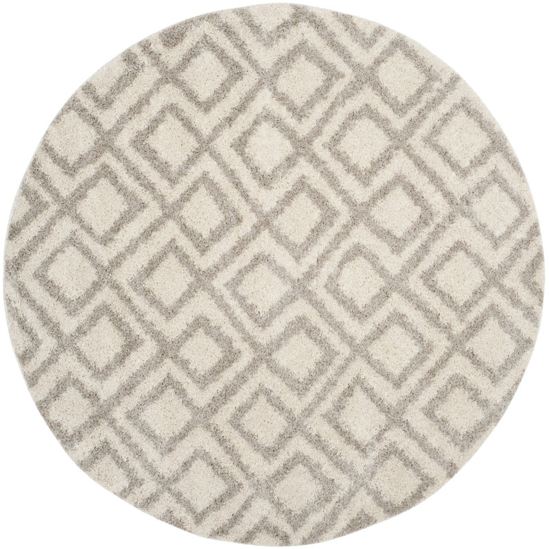 Queensbury Geometric Hand Woven Area Rug, Round 201 cm