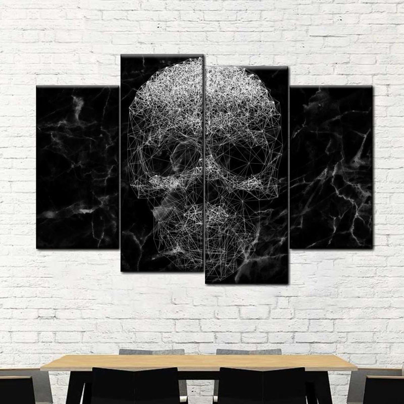 " Abstract Death Multi Piece Canvas Print " by GothChic 4 - Pieces, 36" H x 22" W x 1" D