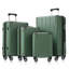 Ensemble de valises 6 pièces Hardshell, valises extensibles légères à deux roues, serrure TSA pour femmes