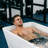 All-in-one 77 In. X 31.5 In. Cold Plunge Bathtub 2 Jets Ice Bath Tub W/ Insulation Lid - Chiller - Heater In White