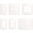 Franklin Brass Stepped Geometric 1-Gang Decorator/Rocker Wall Plate-100753503