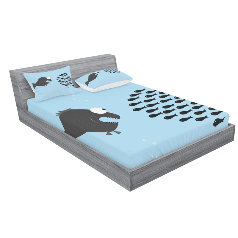 Microfiber Sheet Set, Queen Sheet Set with Fitted Sheet