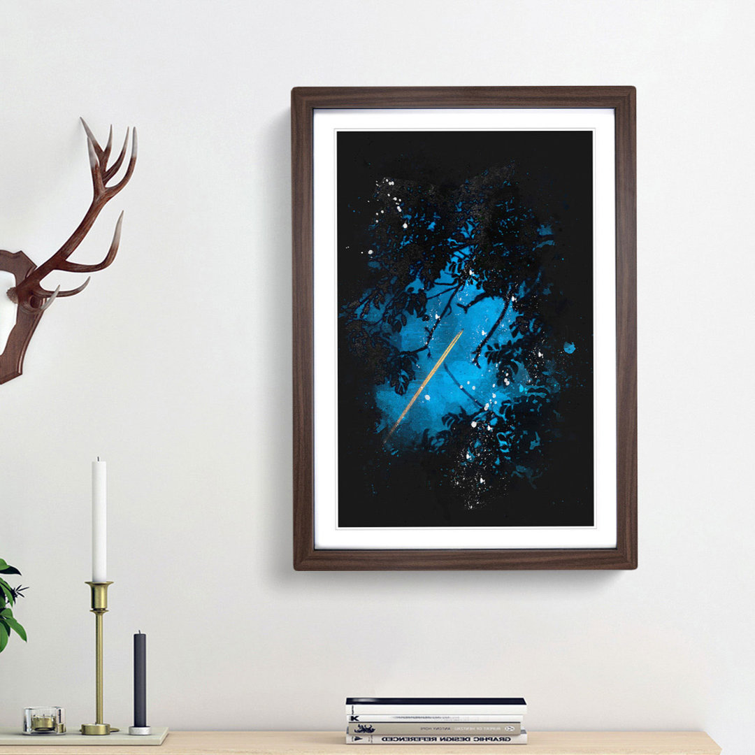 Airplane Through the Trees - Framed Print