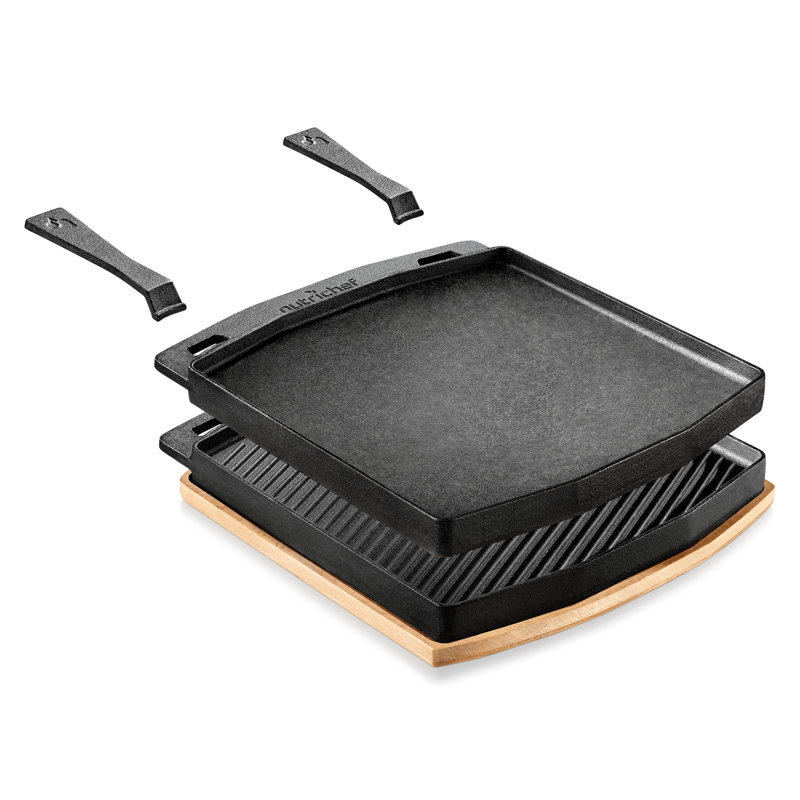 12.8'' Non-Stick Aluminum Grill & Griddle Pan