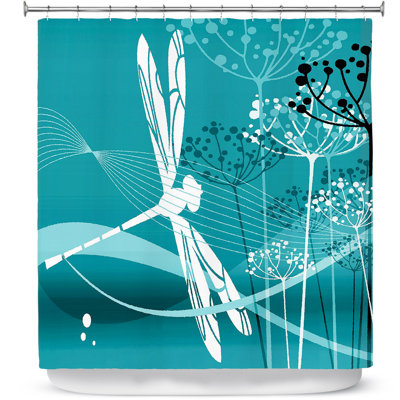 Floral Single Shower Curtain Hooks