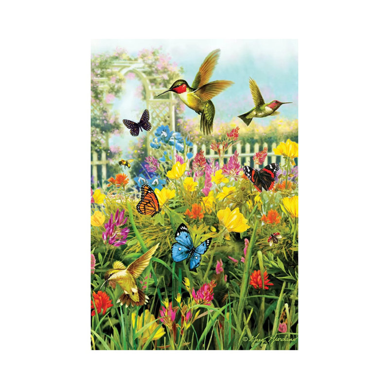 Hummingbirds & Arbor by Greg & Company - Wrapped Canvas Print, 20.32 cm H x 30.48 cm W