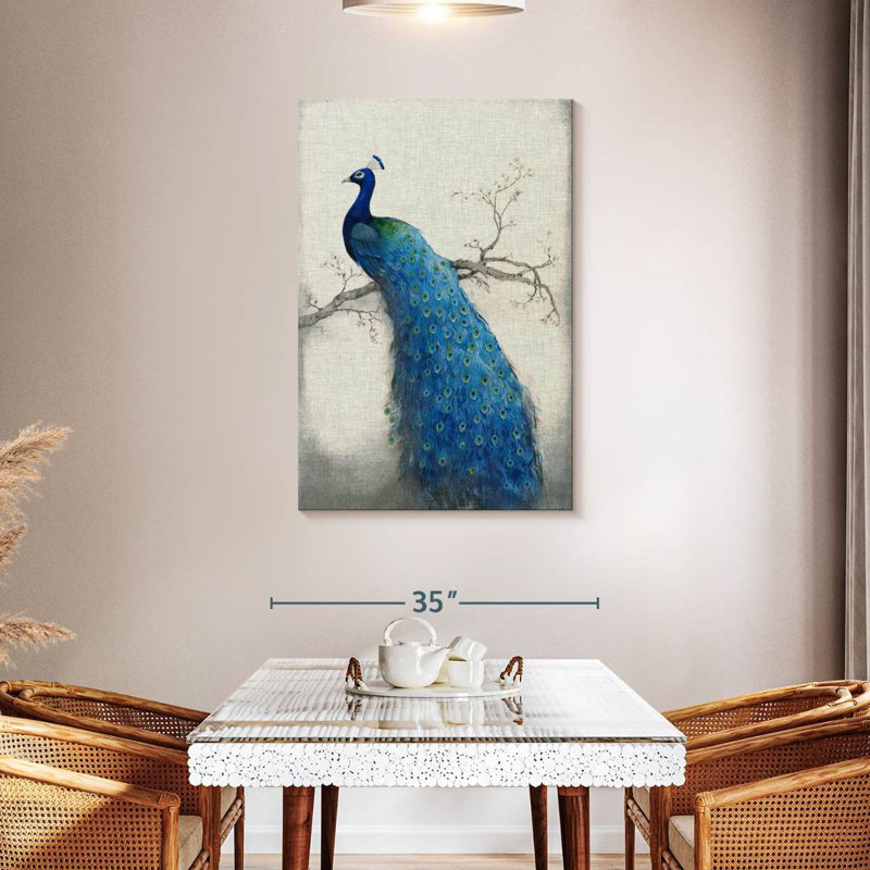 Brampt Peacock Blue II, 45" H x 30" W