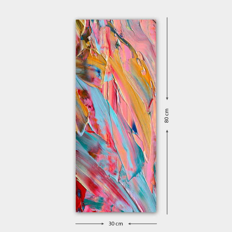 Superbe peinture sur toile décorative, 11,8 po x 31,5 po | 100% toile, encadrée avec un cadre 100% bois (épaisseur: 1,6 po) | Parfait pour la décoration intérieure, le salon et le bureau, élégant et accrocheur