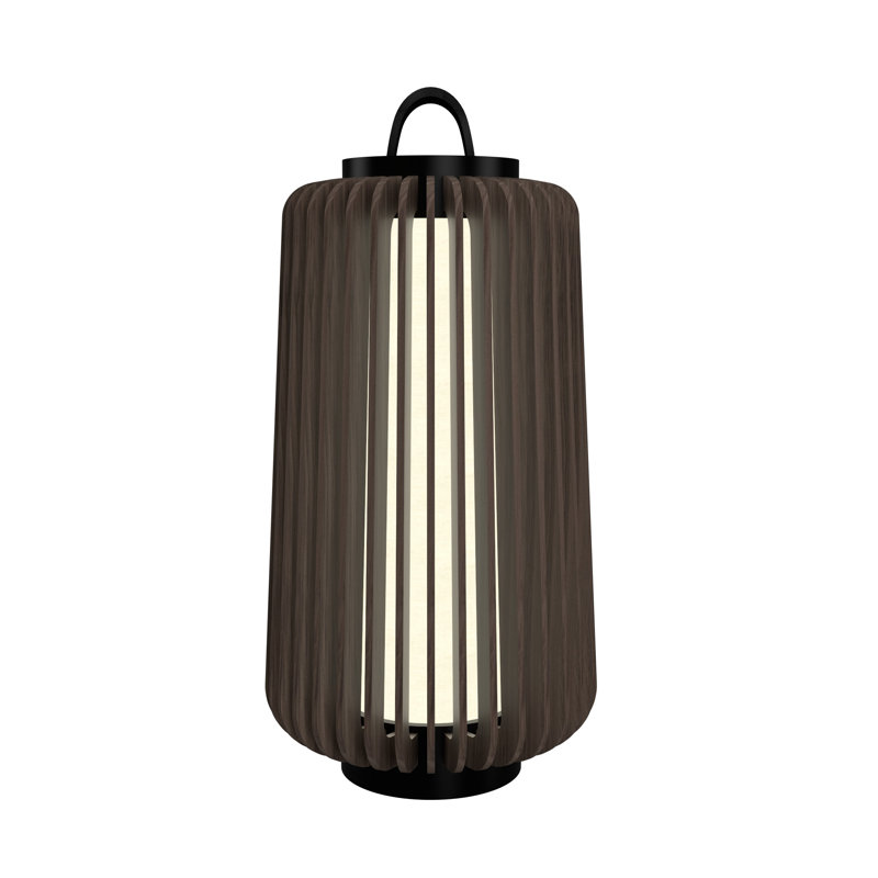 Lampe de table 14,04 "Stecche Di Legno, Noyer américain