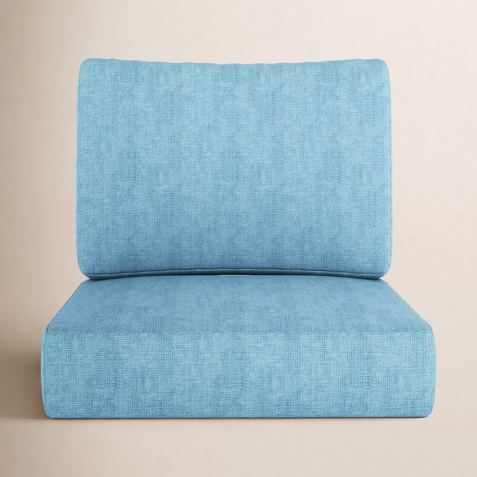 Amala Sunbrella® Seat and Back Cushion, Sunbrella® Cast Horizon Plainweave, 25" W x 25.5" D