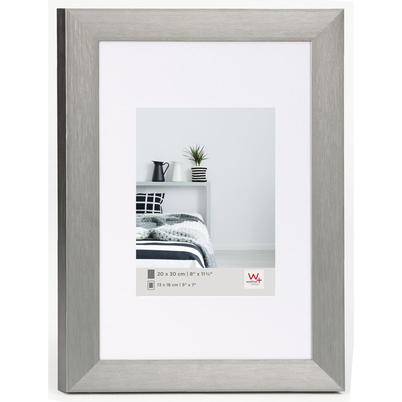 Metal Matte Picture Frame with Mat, Steel, 70cm H x 50cm W
