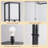 63" Column Floor Lamp with 3-Tier Shelves And AC Outlet/USB-A/USB-C Charging Port