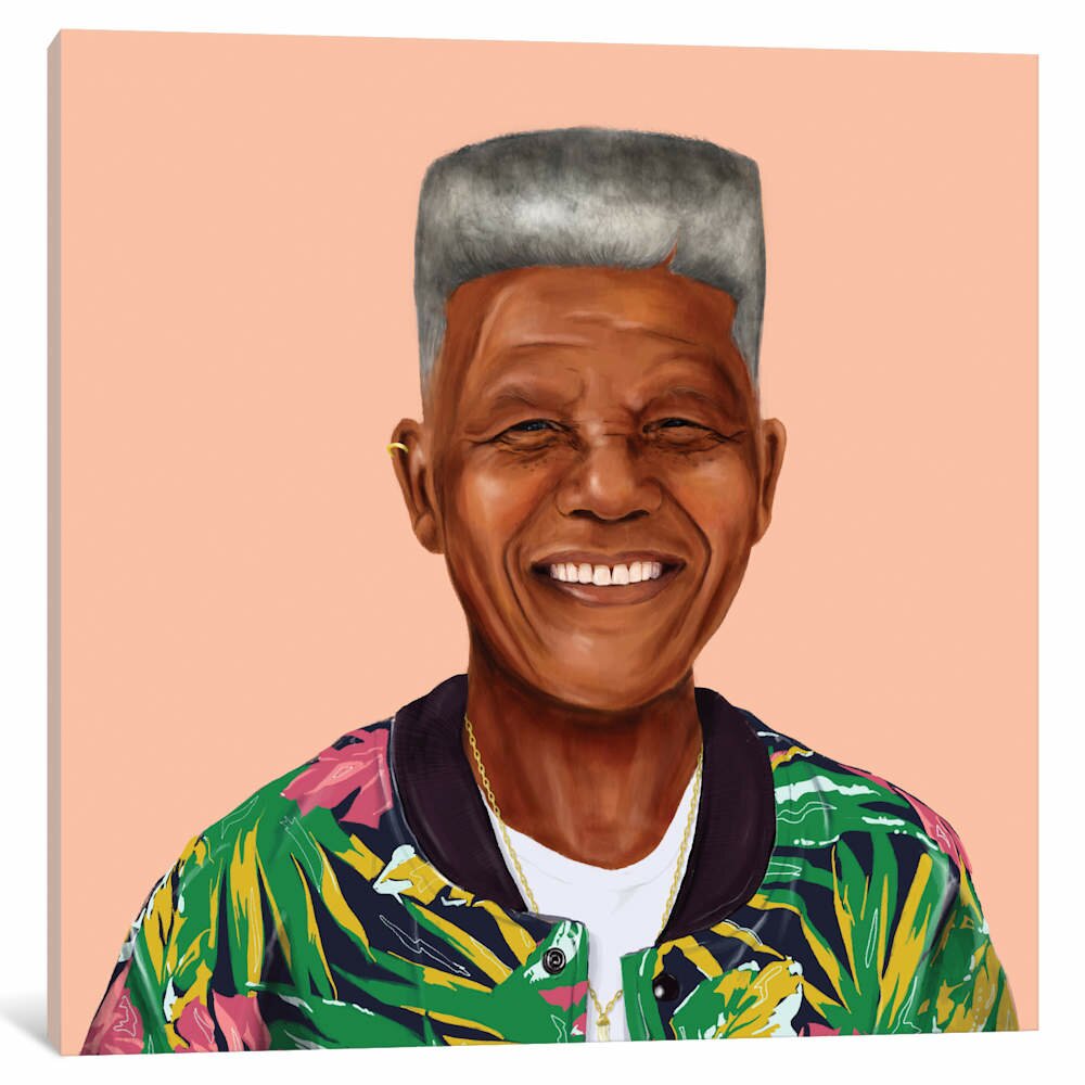 Leinwandbild Nelson Mandela von Amit Shimoni