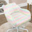 Chaise de bureau avec rembourrage moelleux, pivotant à 360 °, hauteur réglable, couleur arc-en-ciel, pour chaise, support à dossier moyen, base 5 étoiles, espace de lecture coloré