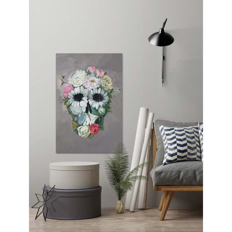 « adore fleur », reproduction de peinture à l’acrylique sur toile tendue, H 12 po x l 8 po x P 1,5 po