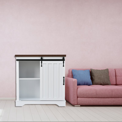 Armoire de coin de 31,9 po de hauteur avec 1 porte pour la salle de bain, la chambre à coucher, le salon et une armoire