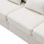 4 avec accoudoirs et 4 coussins - revêtement de 104 po, base en bois massif, pour salon, appartement, espace de travail pour canapé, structure solide, tissu absorbant, 3 choix de couleurs-1011801947