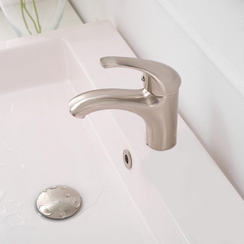 Single-Hole Single-handle Bathroom Faucet, Brushed Nickel