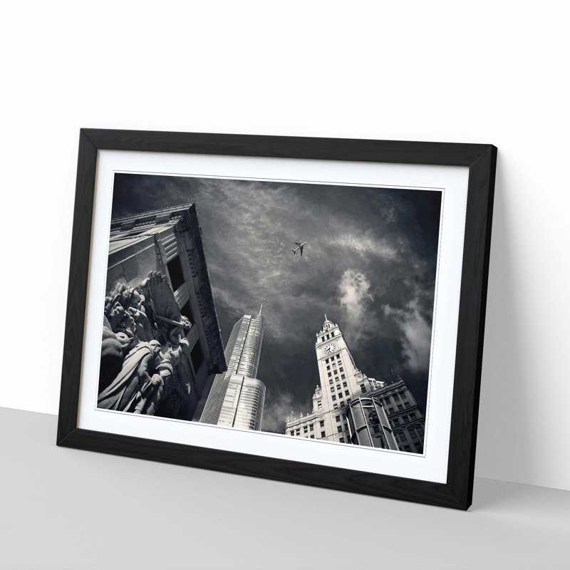 Single Picture Frame Print, Black
