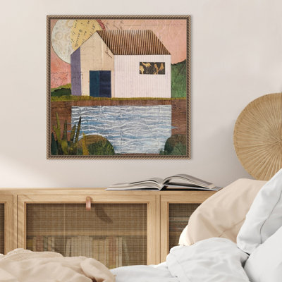 «Small House V» par Susan Savory, reproduction d'art sur toile encadrée