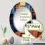 Anjuo - Miroir mural moderne ovale-78452550