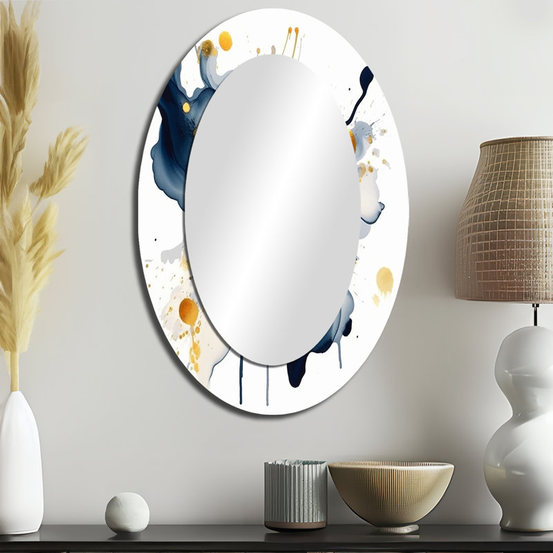 Howard - Abstract Metal Mirror, 36" x 24"
