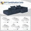 Canapé modulaire surdimensionné Modern-709612927