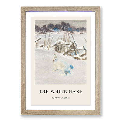 White Hare Vol.2 by Bruno Liljefors - Picture Frame Art Prints