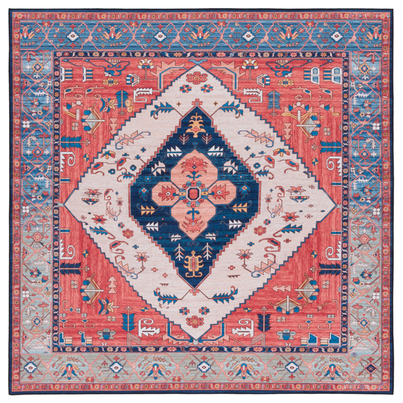 Tucson Performance Machine Washable Oriental Rug, Square 6'