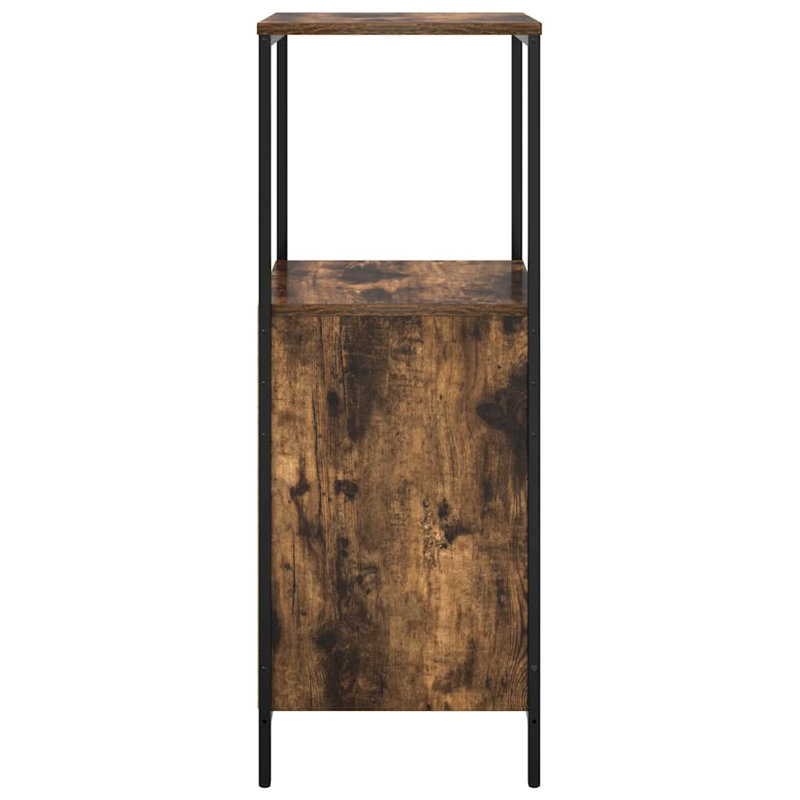 No Mounting / Installation Required Bathroom Cabinet, Smoked Oak