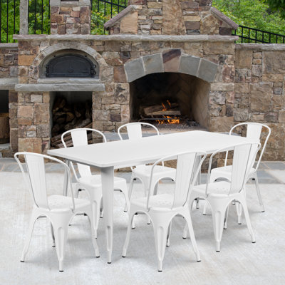 Metal Indoor-Outdoor Table Set