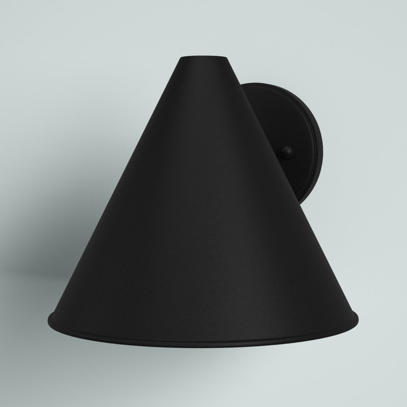 Dedmon Wall Light, Black, No