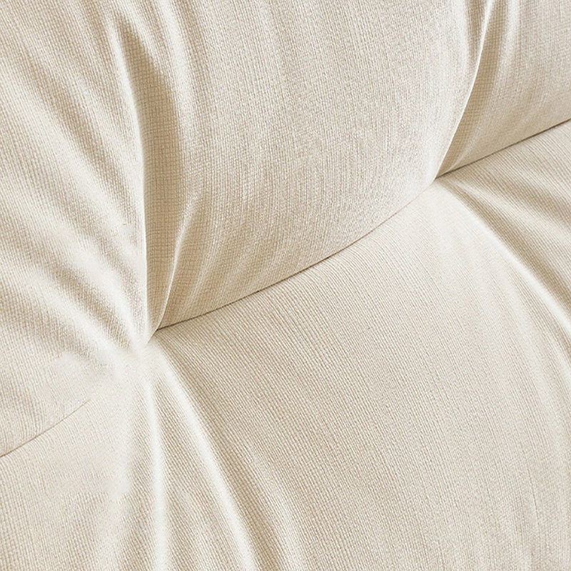 Canapé modulaire moderne en polyester blanc crème, H 33,86 po x l 93,7 po x P 36,61 po, 3