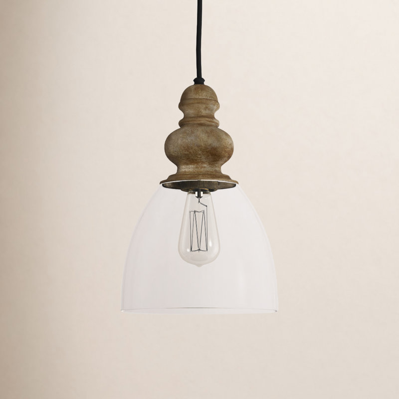 Delmare 1 - Light Driftwood; Dark Weathered Zinc Single Pendant
