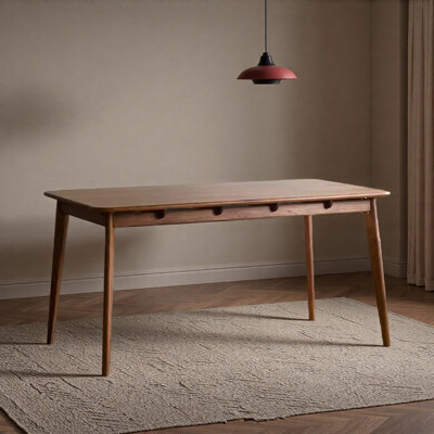 High-quality Sturdy Walnut Wooden Solid  Desk