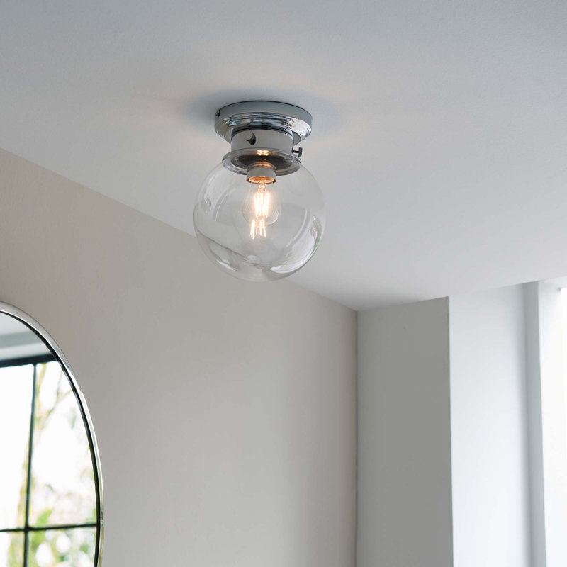 Oldsmar Glass Semi Flush Mount