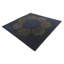 Tapis carré bleu marine Parris