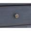 Table de chevet 3 tiroirs Americana, aucun assemblage requis, finition bleu velours côtelé
