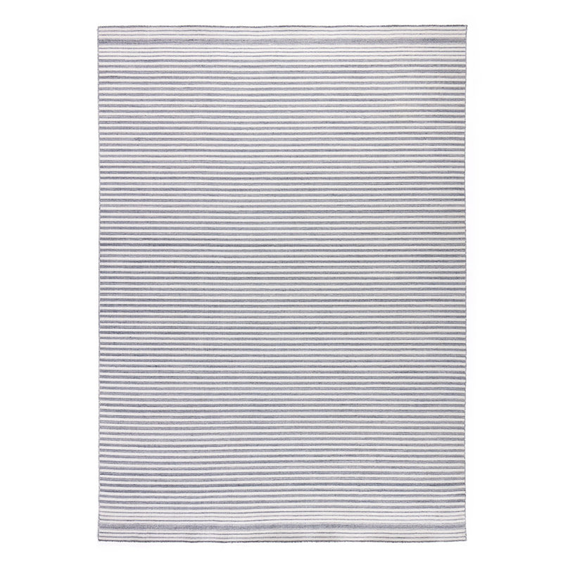 Tapis rectangulaire bleu / gris Bihan, Rectangle de 10 pi x 14 pi