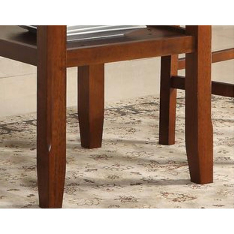 Charming Wooden Counter Height Table With Versatile Features For Stylish Spaces, Cherry