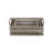 Selma Set of 3 Rustic Wood Storage Crates with Metal Handles, Brown, Assorted Sizes