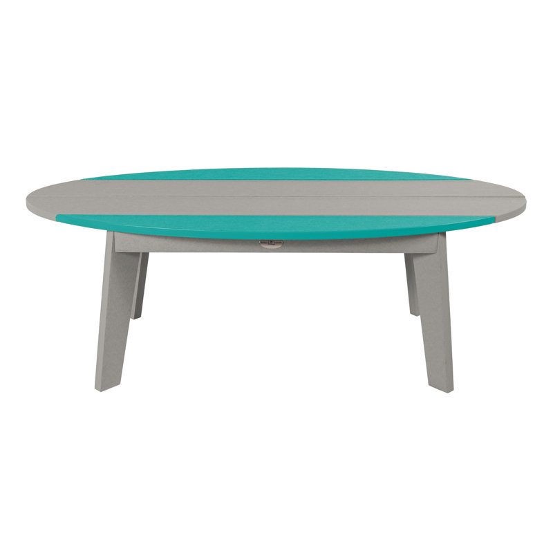 Shoreline Surfboard Coffee Table, Gray, Blue