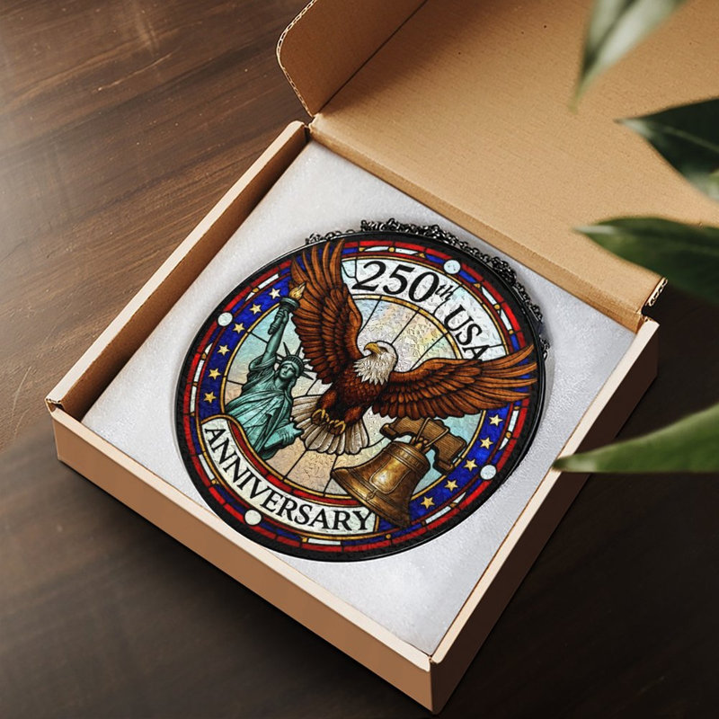 Statue American Eagle Liberty Bell, 9,8 x 9,8 po (25 x 25 cm)