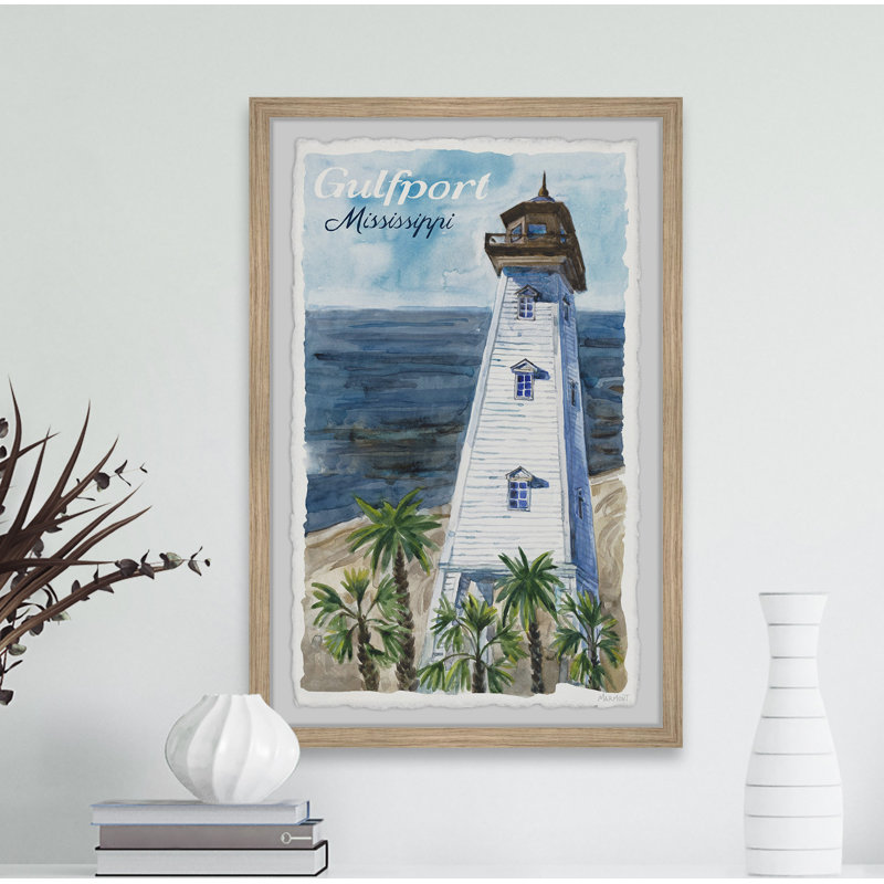 Gulfport, Mississippi - Cadre photo, impressions sur papier, H 12 po x l 8 po x P 1,5 po