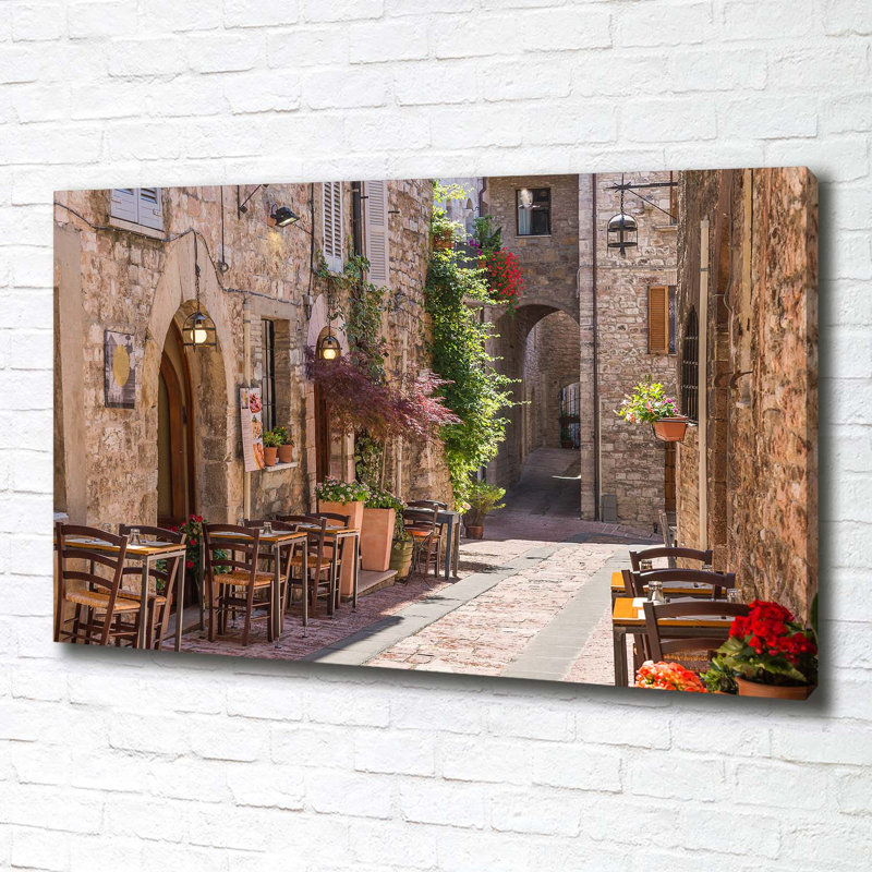 Italian Street - Wrapped Canvas Print