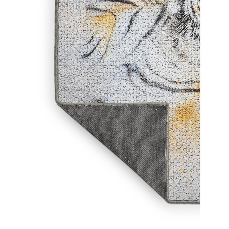 Tapis gris Tiger, Rectangle 4 pi x 6 pi