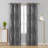Spurgh Sliver Wave Foil Print Blackout Thermal Grommet Curtain Panels (Set of 2)-792607105-792607136