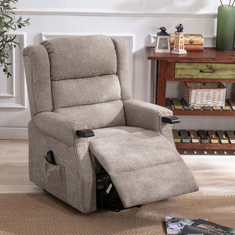 Freudberg 83cm Wide Lift Assist Standard Recliner, Mocha