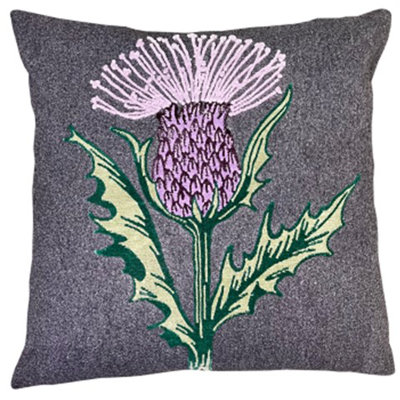 Tarnby Abstract Gray Sqaure Cushion