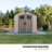 8 Ft. x 7.5 Ft. High-Density Polyethylene (Plastic) Steel Reinforced Outdoor Storage Shed